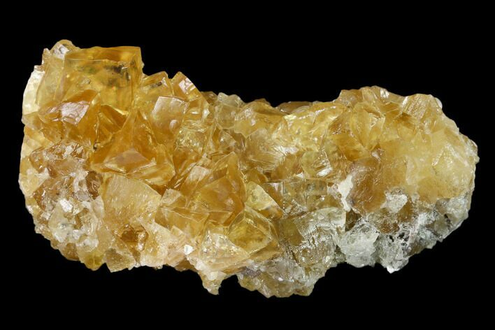 Lustrous Yellow Calcite Crystal Cluster - Fluorescent! #139089